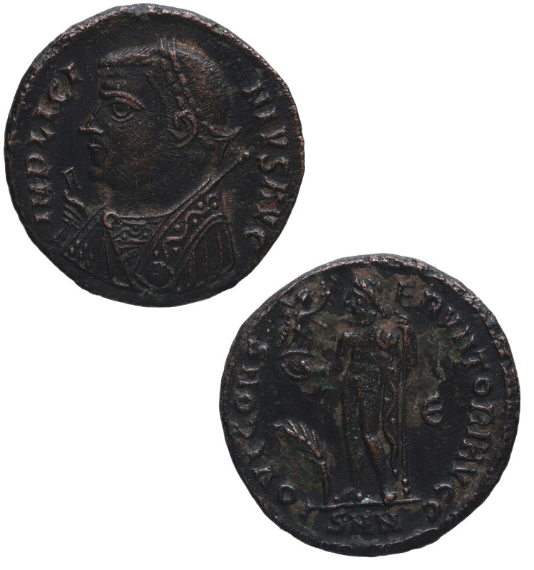 317/18 d.C. Licinio I (308-323 d.C). Nicomedia. Nummus. RIC VII 24. Ve. 3,36 g. ...