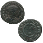 Constantino II (337-340 dC). Aquilea. AE3. Ve. 2,46 g. CONSTANTINVSINOB C, laureado, busto drapeado a la derecha /CAESARVM NOSTRVM, AQT en exergo . BC...