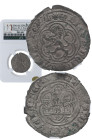 1390-1406. Enrique III (1390-1406). Burgos. Blanca. Ve. Gran parte de plateado original. EBC+ / EBC. Est.120.