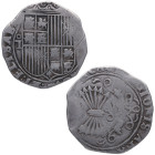 1469-1504. Reyes Católicos (1469-1504). Toledo. 2 reales. Ag. 6,62 g. MBC-/ BC+. Est.150.