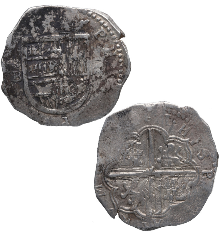 1611. Felipe III (1598-1621). Sevilla. 4 reales. B. A&C 806. Ag. 13,69 g. BC+ / ...