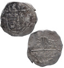 1611. Felipe III (1598-1621). Sevilla. 4 reales. B. A&C 806. Ag. 13,69 g. BC+ / MBC. Est.200.