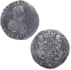 1637. Felipe IV (1621-1665). Amberes. Ducaton. Ag. 32,28 g. PHIL IIII D G HISP ET INDIAR REX /ARCHID AVST DVX BVRG BRAB Z c. MBC+. Est.400.