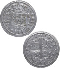 1718. Felipe V (1700-1746). Segovia. 2 reales. J. A&C 945. Ag. 6,41 g. EBC. Est.120.