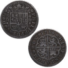 1734. Felipe V (1700-1746). Madrid. 4 reales. JF. A&C 1064. Ag. 12,97 g. MBC+. Est.400.