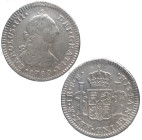 1780. Carlos III (1759-1788). México. 1 real. FF. A&C 435. Ag. 3,23 g. MBC / MBC+. Est.45.