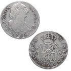 1781. Carlos III (1759-1788). Madrid. 2 reales. PJ. A&C 630. Ag. 5,71 g. BC+/MBC-. Est.30.