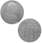 1789. Carlos IV (1788-1808). Lima. 8 reales. IJ. A&C 903. Ag. 26,43 g. MBC / MBC+. Est.100.