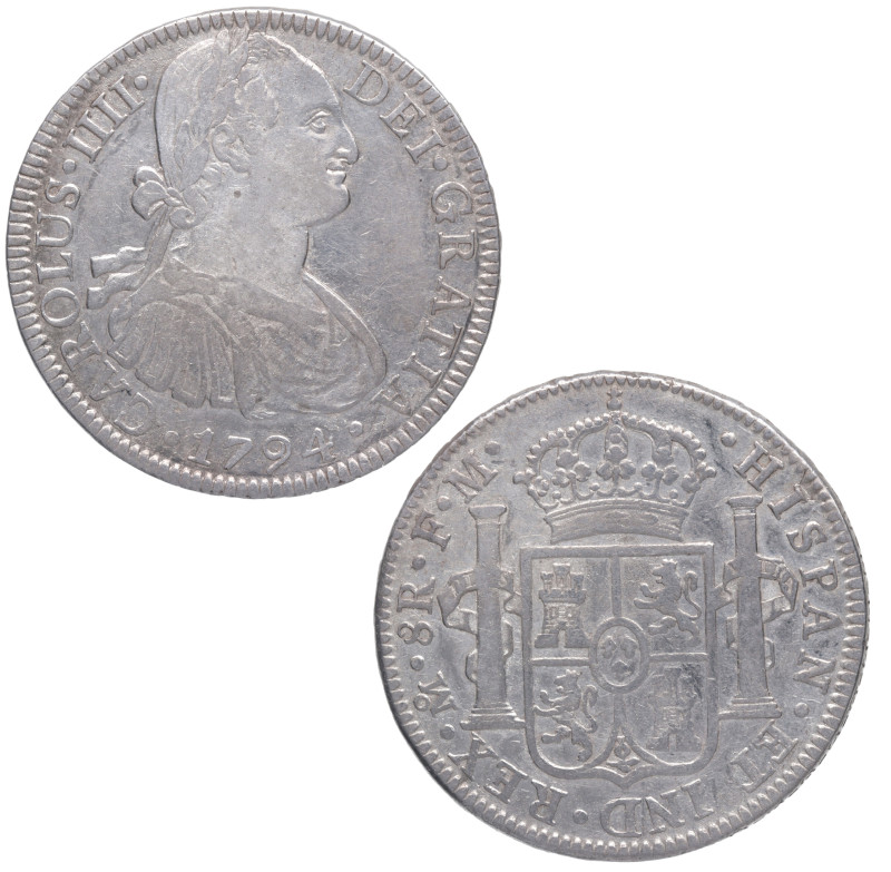 1794. Carlos IV (1788-1808). México. 8 reales. FM. A&C 956. Ag. 26,86 g. EBC-. E...