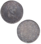 1821. Fernando VII (1808-1833). Zacatecas. 8 reales. RG. A&C 1465. Ag. EBC- / EBC. Est.200.