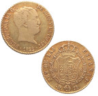 1822. Fernando VII (1808-1833). Madrid. 80 reales. SR. A&C 1641. Au. 6,70 g. MBC. Est.500.