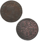 1840. Isabel II (1833-1868). Segovia. 2 maravedís. A&C 51. Cu. 1,94 g. MBC-. Est.10.