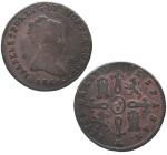 1841. Isabel II (1833-1868). Segovia. 4 maravedís. A&C 84. Cu. 4,45 g. BC+. Est.10.