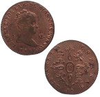 1847. Isabel II (1833-1868). Jubia. 4 maravedís. A&C 73. Cu. 4,96 g. Bella. Brillo original. EBC+. Est.140.