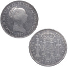 1850. Isabel II (1833-1868). Madrid. 20 reales. A&C 592. Ag. 25,95 g. MBC+ / EBC-. Est.200.