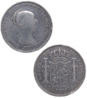 1851. Isabel II (1833-1868). Madrid. 20 reales. A&C 593. Ag. 25,68 g. MBC / MBC+. Est.160.