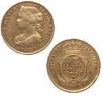 1862. Isabel II (1833-1868). Madrid. 100 reales. A&C 789. Au. 8,30 g. EBC+ / EBC. Est.500.