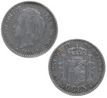 1894*94. Alfonso XIII (1886-1931). 50 céntimos. PGV. A&C 43. Ag. EBC-. Est.15.
