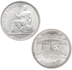 1933*34. II República (1931-1939). Madrid. 1 Peseta. A&C 35. SC-. Est.30.