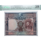 1925. II República (1931-1939). Madrid. 100 pesetas. Pick# 70c. Encapsulado por NGC 58. EBC. Est.150.