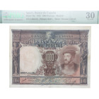 1925. II República (1931-1939). Sin serie. 1000 pesetas. Juan Sebastian el Cano. Pick#70a. Encapsulado por PMG en 30. MBC. Est.60.