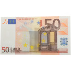 1 de Enero de 2002. España. 2ª firma . 50 Euros. Edifil 2017: 489. Firma Trichet. Serie V. SC. Est.100.