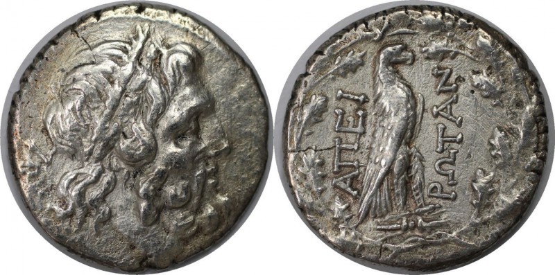 Griechische Münzen, EPIRUS. Drachme (4.79 g) Ca. 232/210-168 v. Chr. Vs.: Zeusko...