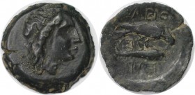 Griechische Münzen, BOSPORUS. Olbia. Bronze (3.1 g. 19 mm) 325 - 275 v. Chr, Sehr schön