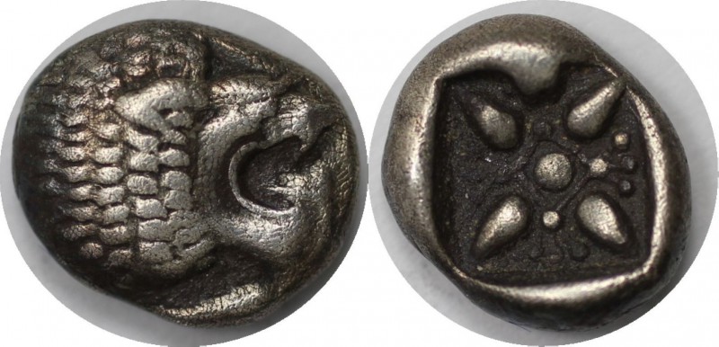 Griechische Münzen, IONIA. Milet. AR Diobol 478-390 v.Chr, Silber. 1.10 g. Vorzü...