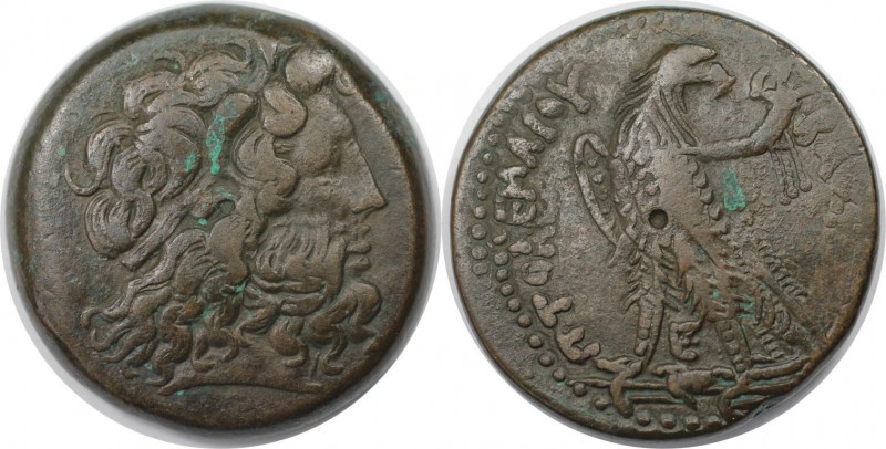 Griechische Münzen, AEGYPTUS. ÄGYPTEN. Ptolemäus IV. Alexandria. AE-3 (221-205 v...