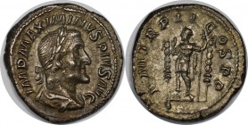 Römische Münzen, MÜNZEN DER RÖMISCHEN KAISERZEIT. Maximinus I. 235-238 n. Chr, AR-Denar. Silber. 3.22 g. Sehr schön