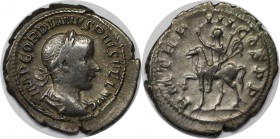 Römische Münzen, MÜNZEN DER RÖMISCHEN KAISERZEIT. Gordianus III., 238-244 n. Chr, AR-Denar. Silber. 3.91 g. Sehr schön
