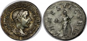 Römische Münzen, MÜNZEN DER RÖMISCHEN KAISERZEIT. Gordianus III., 238-244 n. Chr, AR-Denar. Silber. 3.38 g. Sehr schön