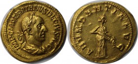 Römische Münzen, MÜNZEN DER RÖMISCHEN KAISERZEIT. Trajan Decius (249-251 n. Chr), AV Aureus, Gold. 4.80 g. 20 mm. Sehr schön-vorzüglich