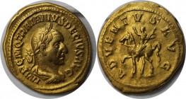 Römische Münzen, MÜNZEN DER RÖMISCHEN KAISERZEIT. Trajan Decius (249-251 n. Chr), AV Aureus, Gold. 4.71 g. 21 mm. Sehr schön-vorzüglich
