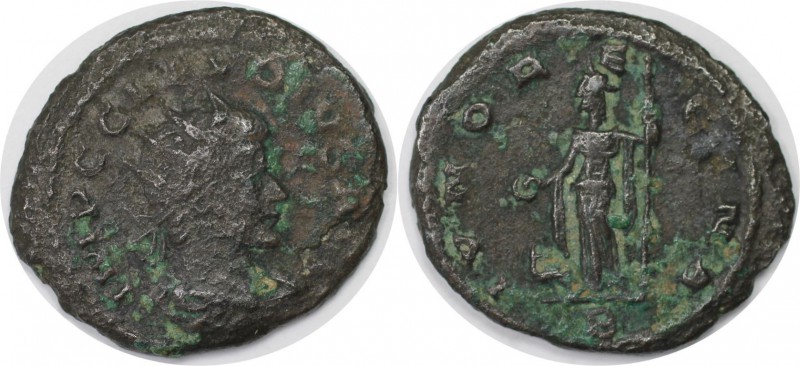 Römische Münzen, MÜNZEN DER RÖMISCHEN KAISERZEIT. Claudius II Gothicus. Aes. Ant...