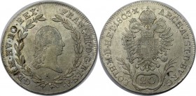 RDR – Habsburg – Österreich, RÖMISCH-DEUTSCHES REICH. Franz II.(I.) (1792-1835). 20 Kreuzer 1803 A, Silber. Vorzüglich