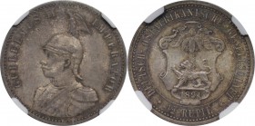 Deutsche Münzen und Medaillen ab 1871, DEUTSCHE KOLONIEN. Wilhelm II. (1888-1918). 1/2 Rupie 1891 A, Silber. Jaeger 712. NGC MS-64