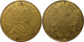 Europäische Münzen und Medaillen, Bulgarien / Bulgaria. Boris III (1918-1943). 4 Dukaten 1905 von Franz Joseph I., geprägt nach 1918 in Sofia. Bulgari...