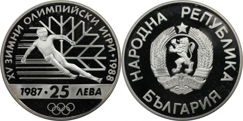 Europäische Münzen und Medaillen, Bulgarien / Bulgaria. Olympische Spiele 1988 i...