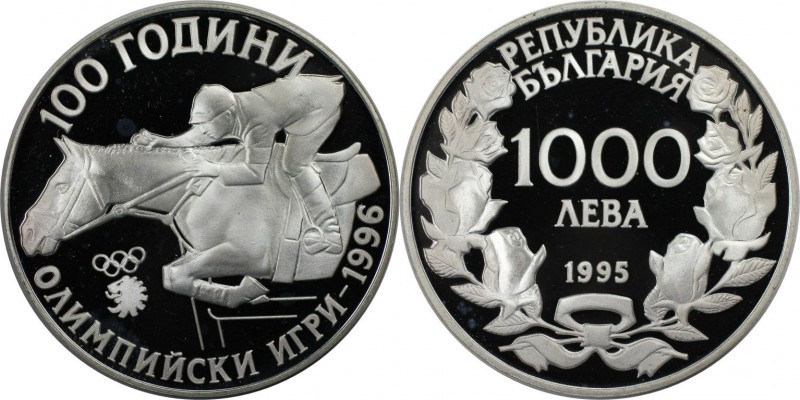Europäische Münzen und Medaillen, Bulgarien / Bulgaria. 100 Jahre Olympische Spi...