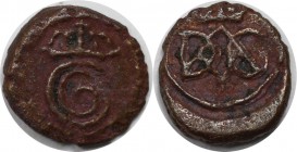 Europäische Münzen und Medaillen, Dänemark / Denmark. DÄNEMARK DÄNISCH-OSTINDIEN TRANKEBAR. Christian VI (1730-1746). Ku.-1 Kas ND (1730-1746), Mit ge...
