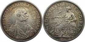 Europäische Münzen und Medaillen, Dänemark / Denmark. Christian IX (1863-1906). 40. Regierungsjubiläum. 2 Kroner 1903, Silber. KM 802. Vorzüglich