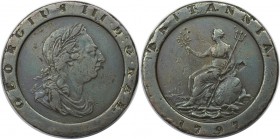 Europäische Münzen und Medaillen, Großbritannien / Vereinigtes Königreich / UK / United Kingdom. George III (1760-1820). 2 Pence 1797. Kupfer. KM 619....