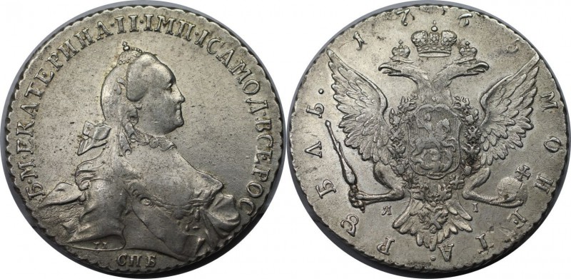 Russische Münzen und Medaillen, Katharina II (1762-1796). Rubel 1765 SPB Ja I, S...