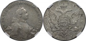 Russische Münzen und Medaillen, Katharina II (1762-1796). Rubel 1765 SPB Ja I, Silber. NGC AU-55