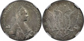 Russische Münzen und Medaillen, Katharina II (1762-1796). Rubel 1769 CNB CA, Silber. NGC AU 58