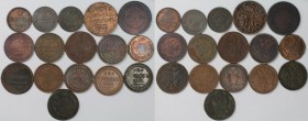 Russische Münzen und Medaillen, Lots und Samllungen Russische Münzen und Medaillen. 3 x 1 Kopeke 1799-1866, 10 x 2 Kopeken 1811-1913, 2 x 3 Kopeken 19...