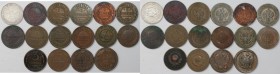 Russische Münzen und Medaillen, Lots und Samllungen Russische Münzen und Medaillen. 13 x 3 Kopeken 1881-1924, 2 x 2 Kopeken 1811-14, 50 Kopeken 1921. ...