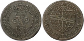 Weltmünzen und Medaillen, Brasilien / Brazil. 10 Reis 1815, Kupfer. KM 232.1. Vorzüglich